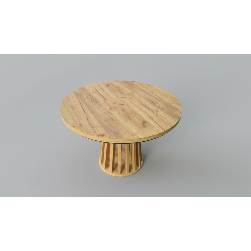 Table à manger extensible NEXUS 100/140x77 cm chêne craft/noir