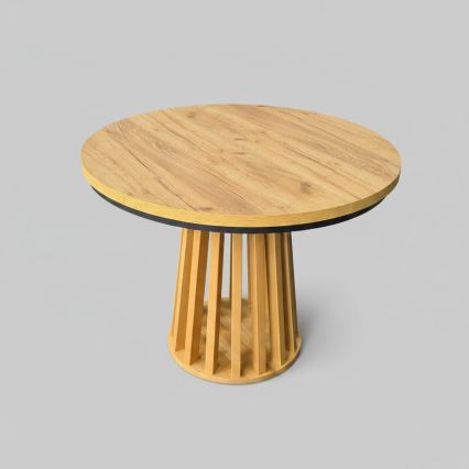 Table à manger extensible NEXUS 100/140x77 cm chêne craft/noir