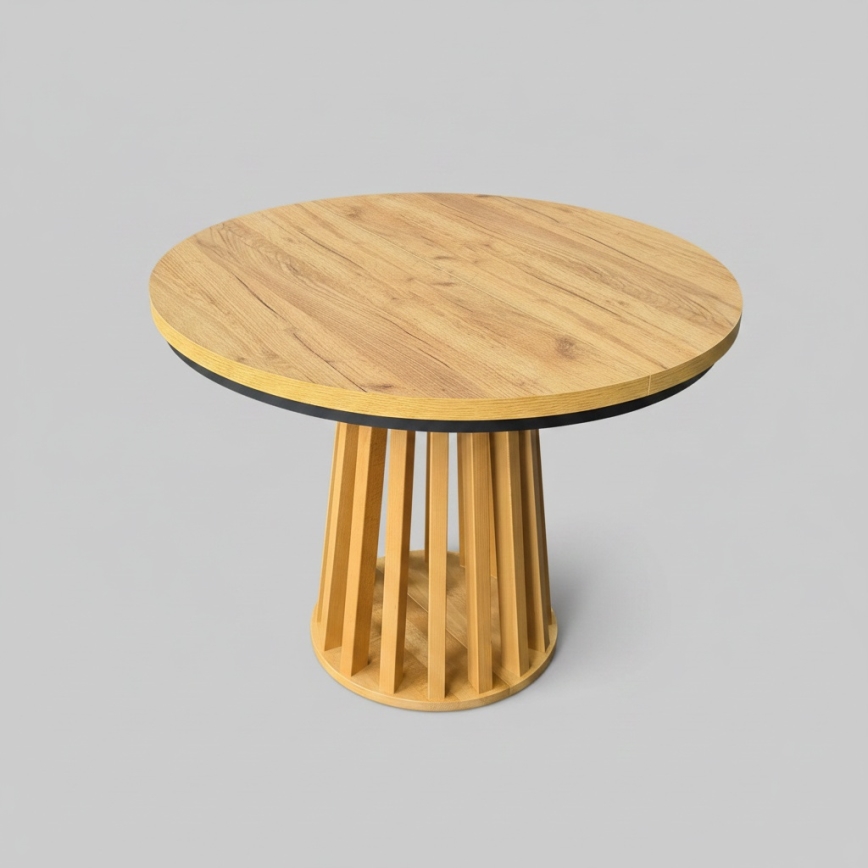 Table à manger extensible NEXUS 100/140x77 cm chêne craft/noir