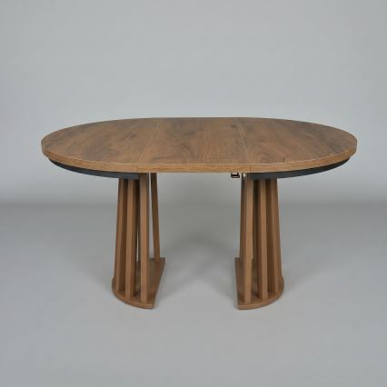 Table à manger extensible NEXUS 100/140x77 cm chêne Lefkas/noir