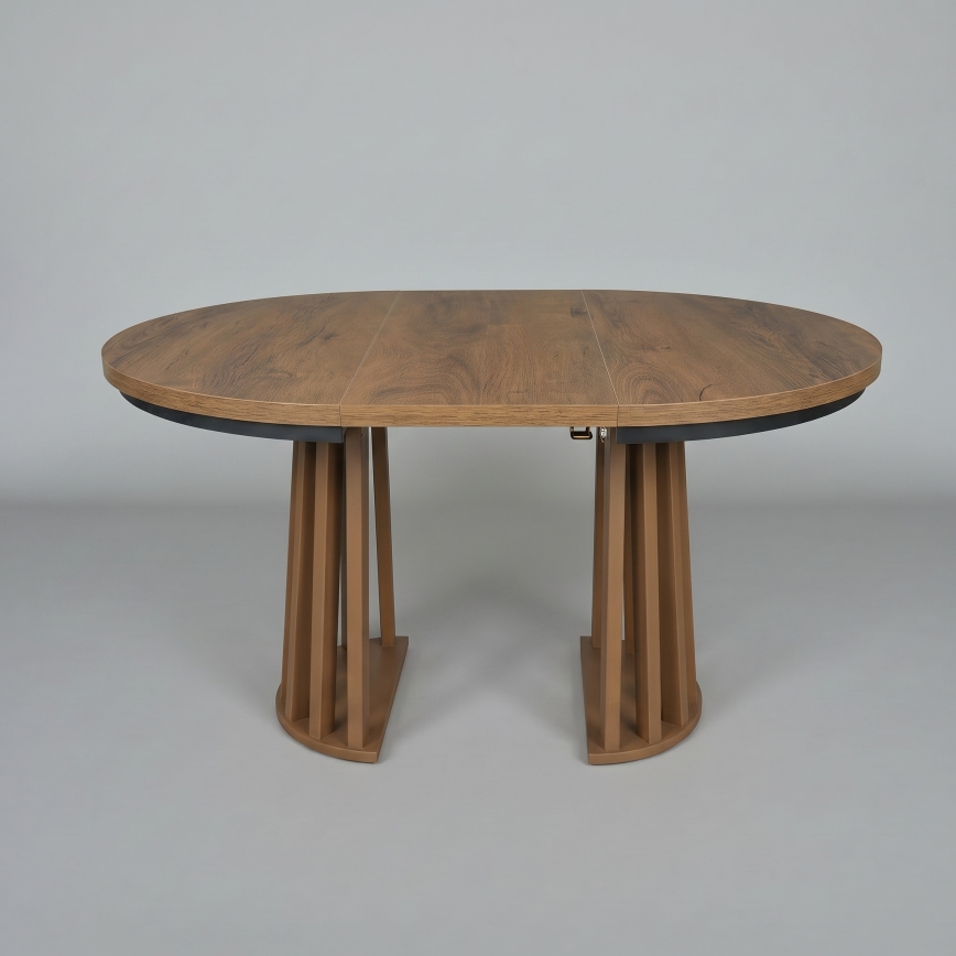 Table à manger extensible NEXUS 100/140x77 cm chêne Lefkas/noir