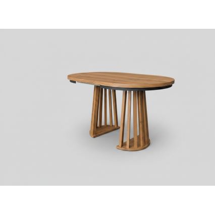 Table à manger extensible NEXUS 100/140x77 cm chêne Lefkas/noir