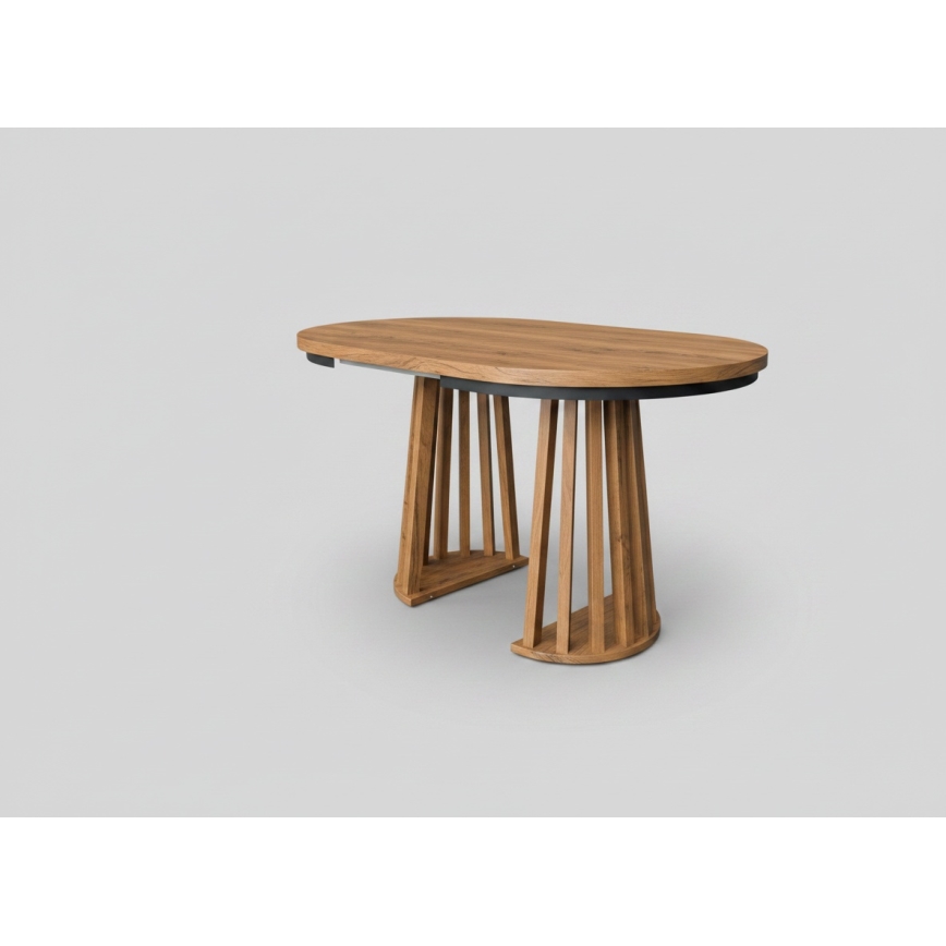 Table à manger extensible NEXUS 100/140x77 cm chêne Lefkas/noir