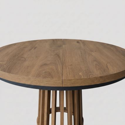 Table à manger extensible NEXUS 100/140x77 cm chêne Lefkas/noir
