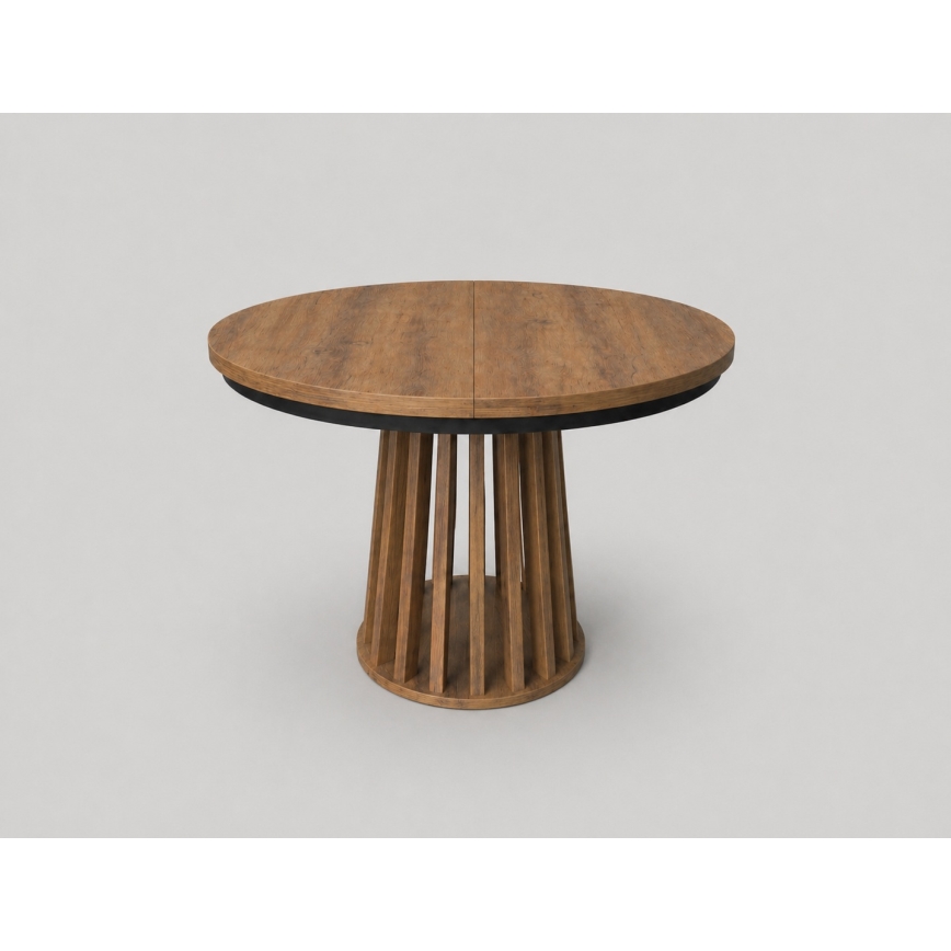 Table à manger extensible NEXUS 100/140x77 cm chêne Lefkas/noir