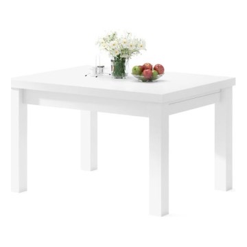 Table à manger extensible pour 12 personnes RALF 120/270x90 cm blanche
