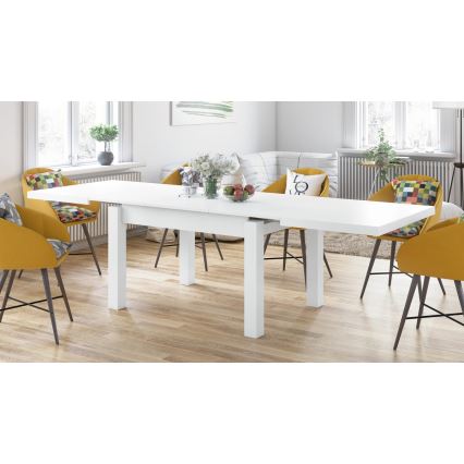 Table à manger extensible pour 12 personnes RALF 120/270x90 cm blanche