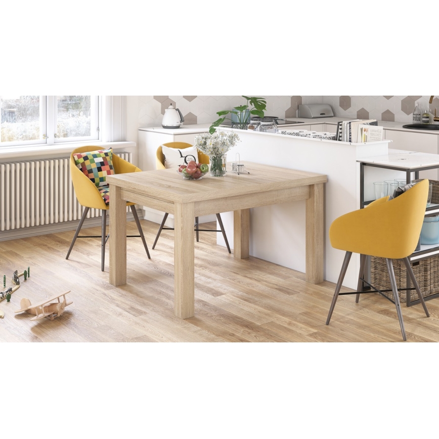 Table à manger extensible RALF pour 12 personnes, chêne Sonoma