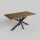 Table à manger extensible SAMLE 150/190x80 cm chêne Lefkas/noir