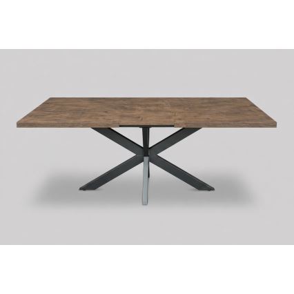 Table à manger extensible SAMLE 150/190x80 cm chêne Lefkas/noir