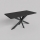 Table à manger extensible SAMLE 150/190x80 cm noire