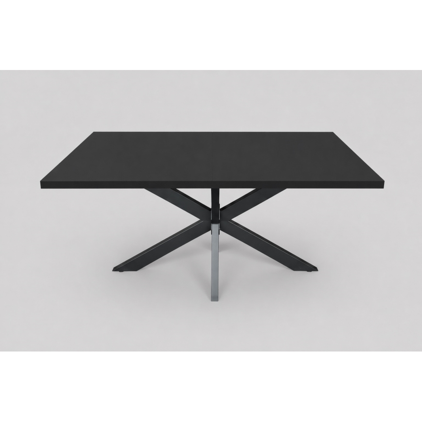 Table à manger extensible SAMLE 150/190x80 cm noire