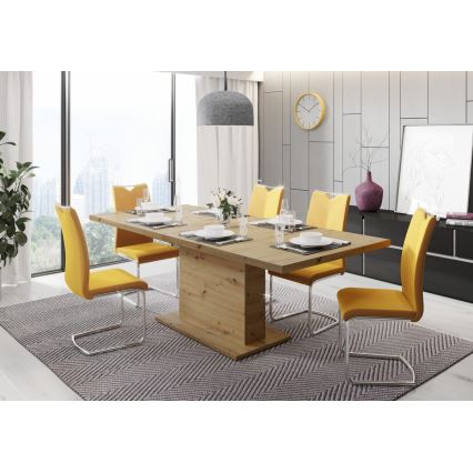 Table à manger extensible STRAP, chêne artisan