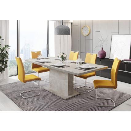 Table à manger extensible STRAP gris béton