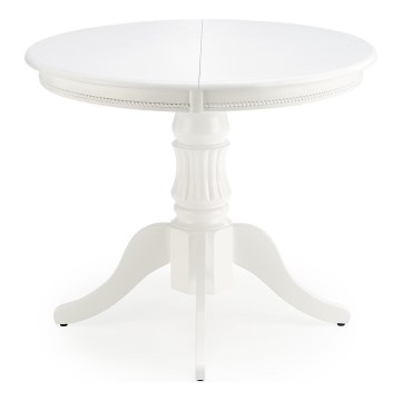 Table à manger extensible WILLIAM blanche