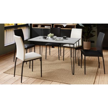 Table à manger HALIJA gris béton