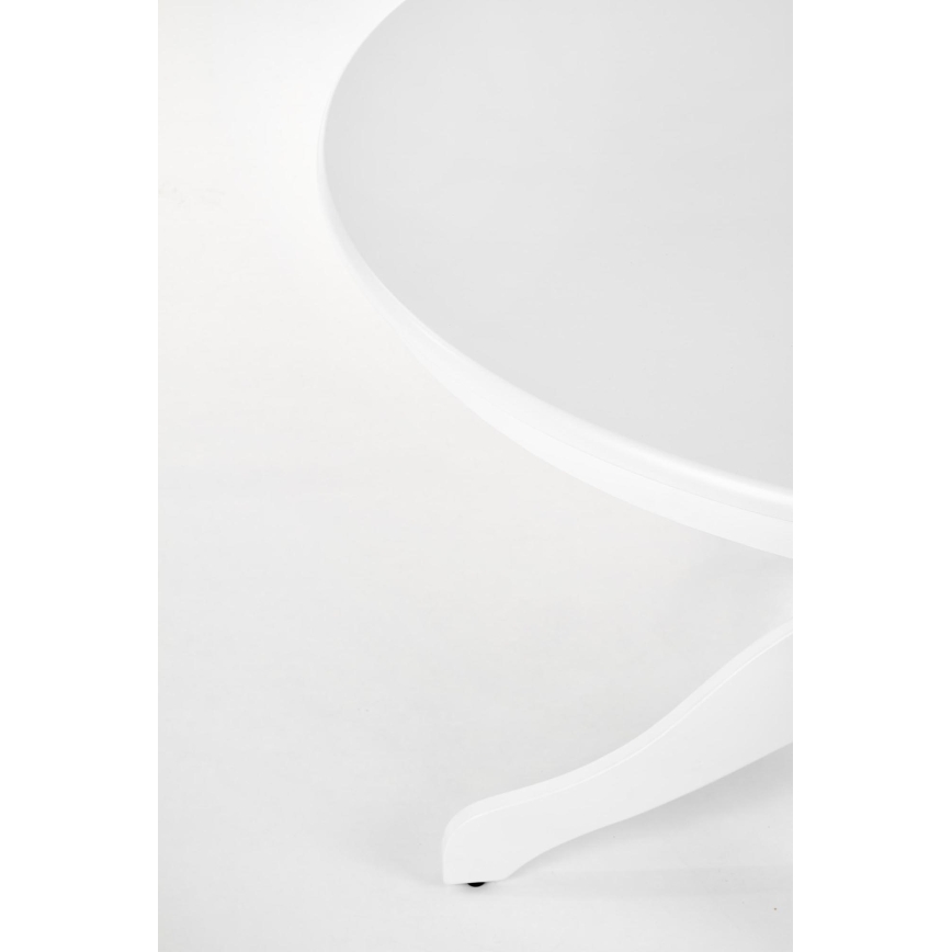 Table à manger KOTI Ø 106 cm blanche