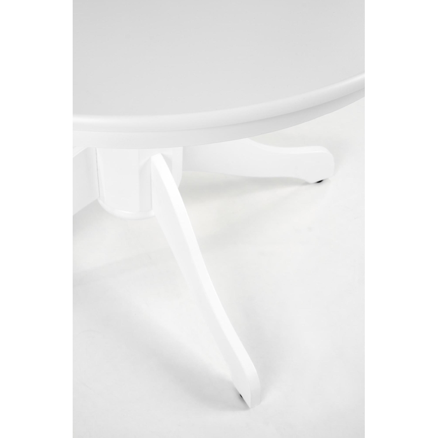 Table à manger KOTI Ø 106 cm blanche
