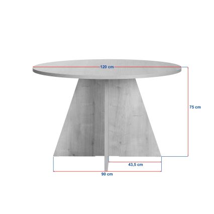 Table à manger MATIN Ø 120 cm chêne