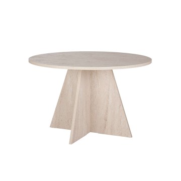 Table à manger MATIN Ø 120 cm en travertin
