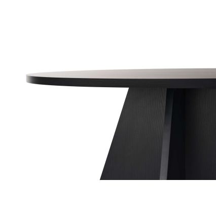 Table à manger MATIN Ø 120 cm, noire