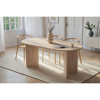 Table à manger NEL 180 x 90 cm beige