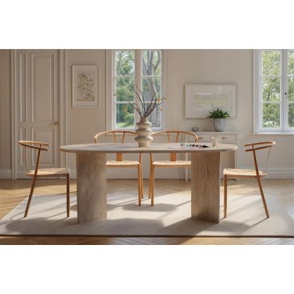 Table à manger NEL 180 x 90 cm beige