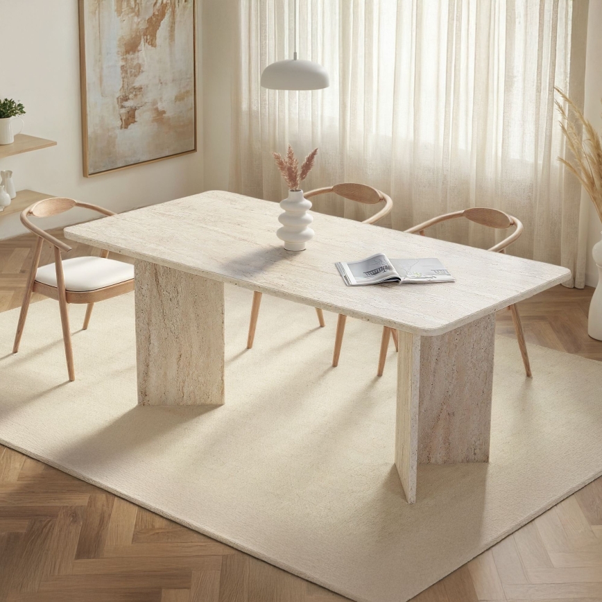 Table à manger NEL 180x90 cm beige