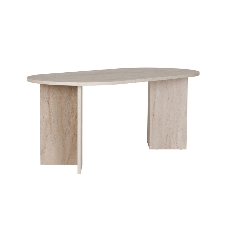 Table à manger NEL 180x90 cm travertin