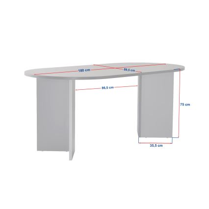 Table à manger NEL 180x90 cm travertin