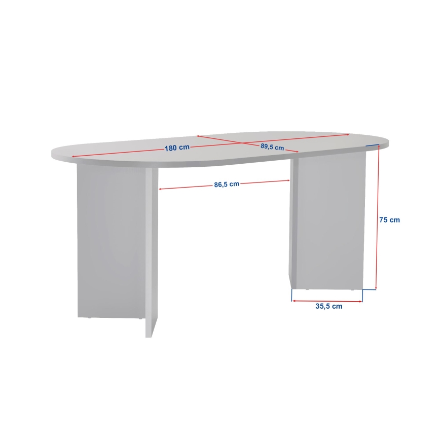 Table à manger NEL 180x90 cm travertin
