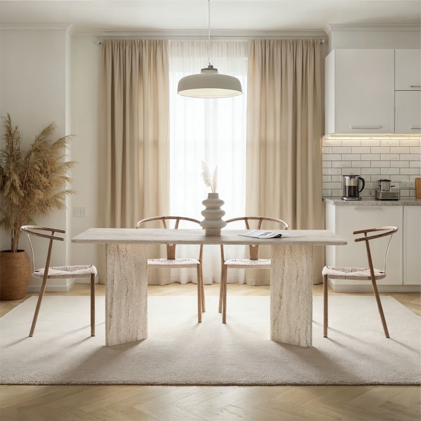Table à manger NEL 180x90 cm travertin
