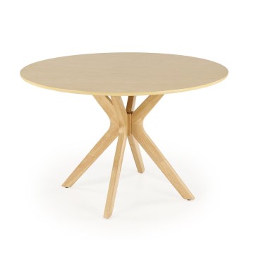 Table à manger NICOLAS Ø 120 cm marron