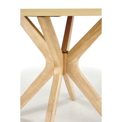 Table à manger NICOLAS Ø 120 cm marron