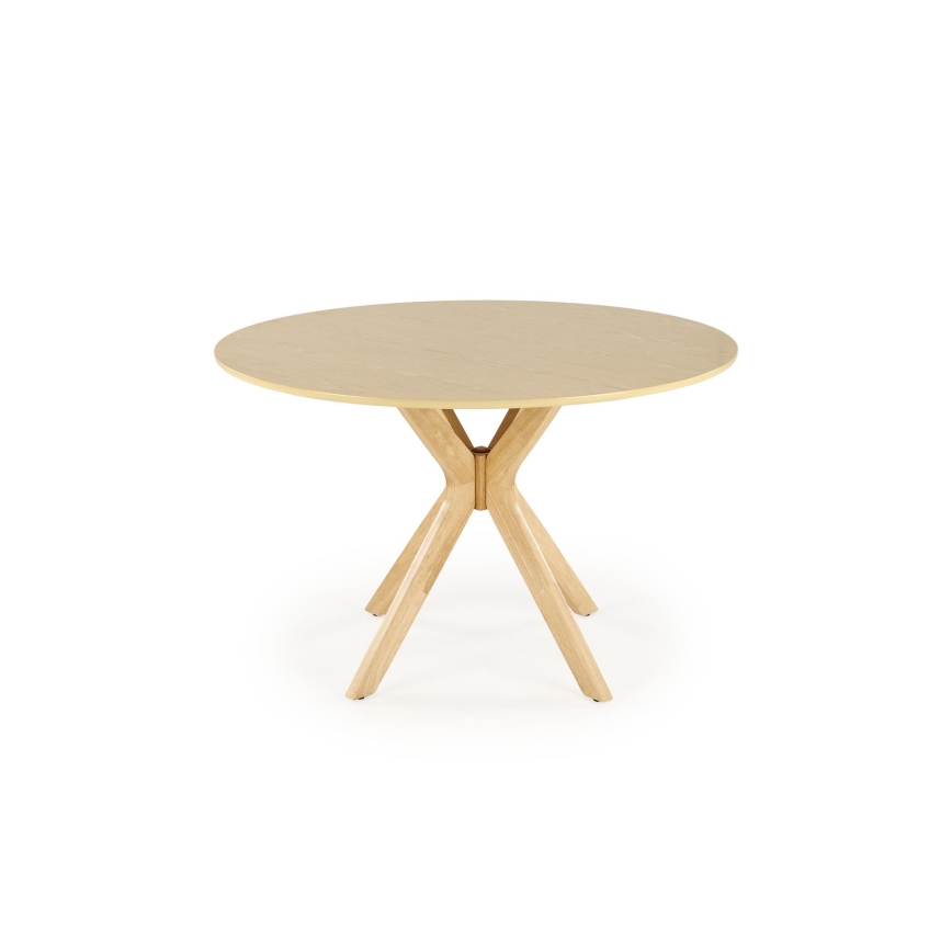 Table à manger NICOLAS Ø 120 cm marron
