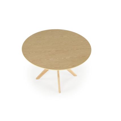 Table à manger NICOLAS Ø 120 cm marron