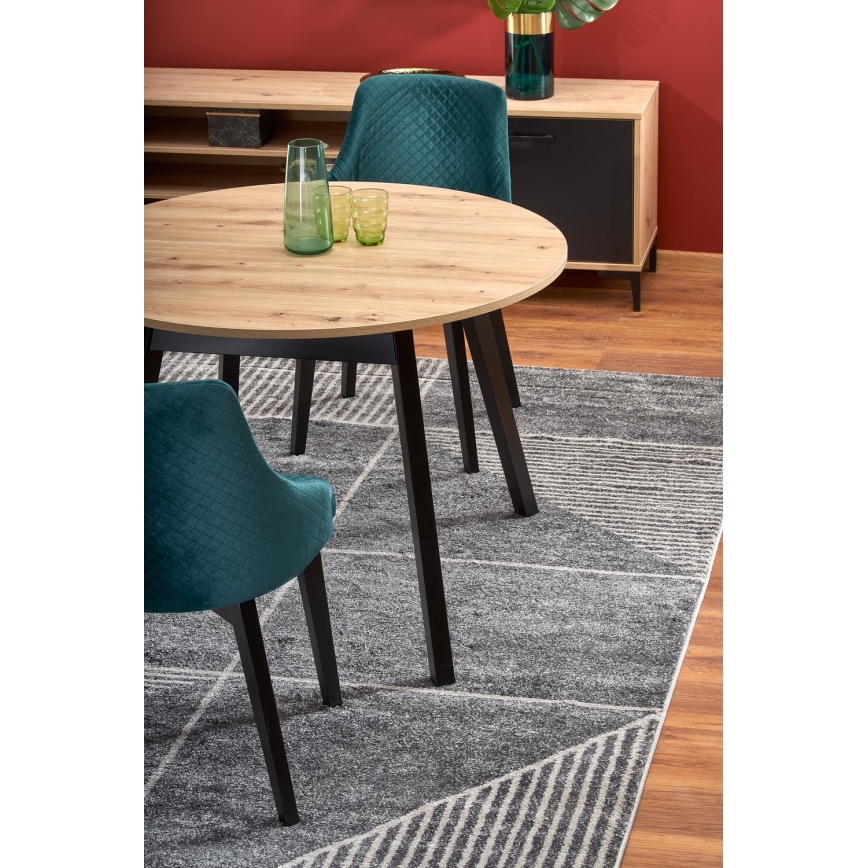 Table à manger SOLINA chêne artisan