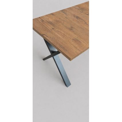 Table à rallonge DOMO 150/190x80 cm chêne Lefkas/noir