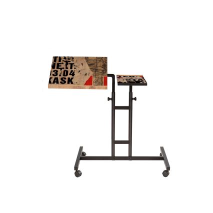 Table ajustable GLEN 87x40 cm marron