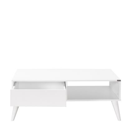 Table basse 42x110 cm blanc