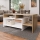 Table basse ALVA 120x53 cm blanc/chêne grande