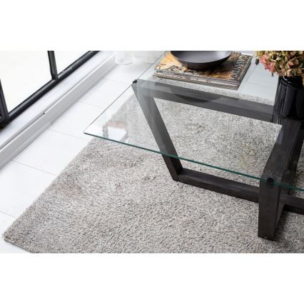 Table basse AMALFI 35x105 cm pin/transparent