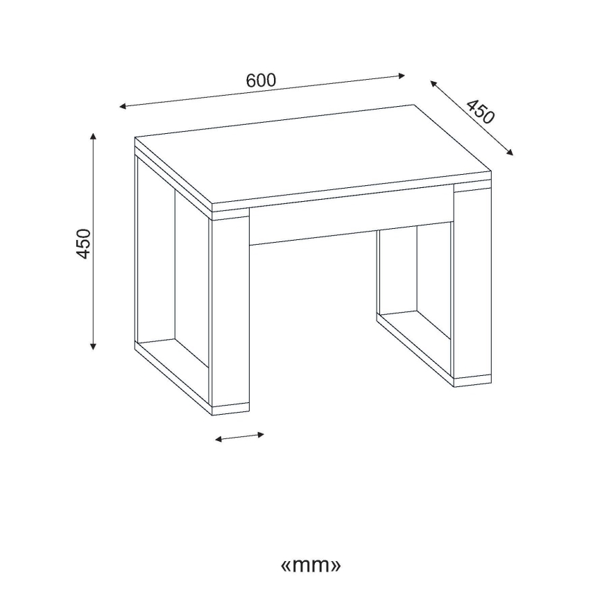 Table basse ARDA 45x60 cm