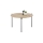 Table basse AURA Ø 55 cm chêne/anthracite