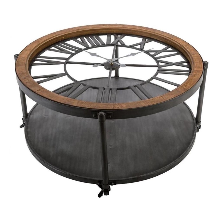 Table basse avec horloge CHRONO 89,5x47 cm
