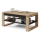 Table basse avec plateau relevable et étagère NEA chêne/noir