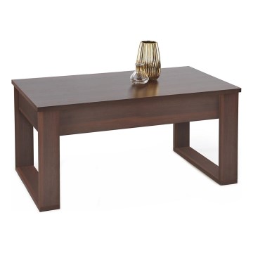 Table basse avec tiroirs NEA 52x110 cm marron