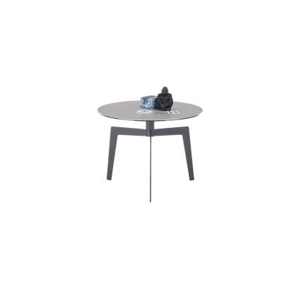 Table basse BALANCE Ø 60 cm gris/anthracite