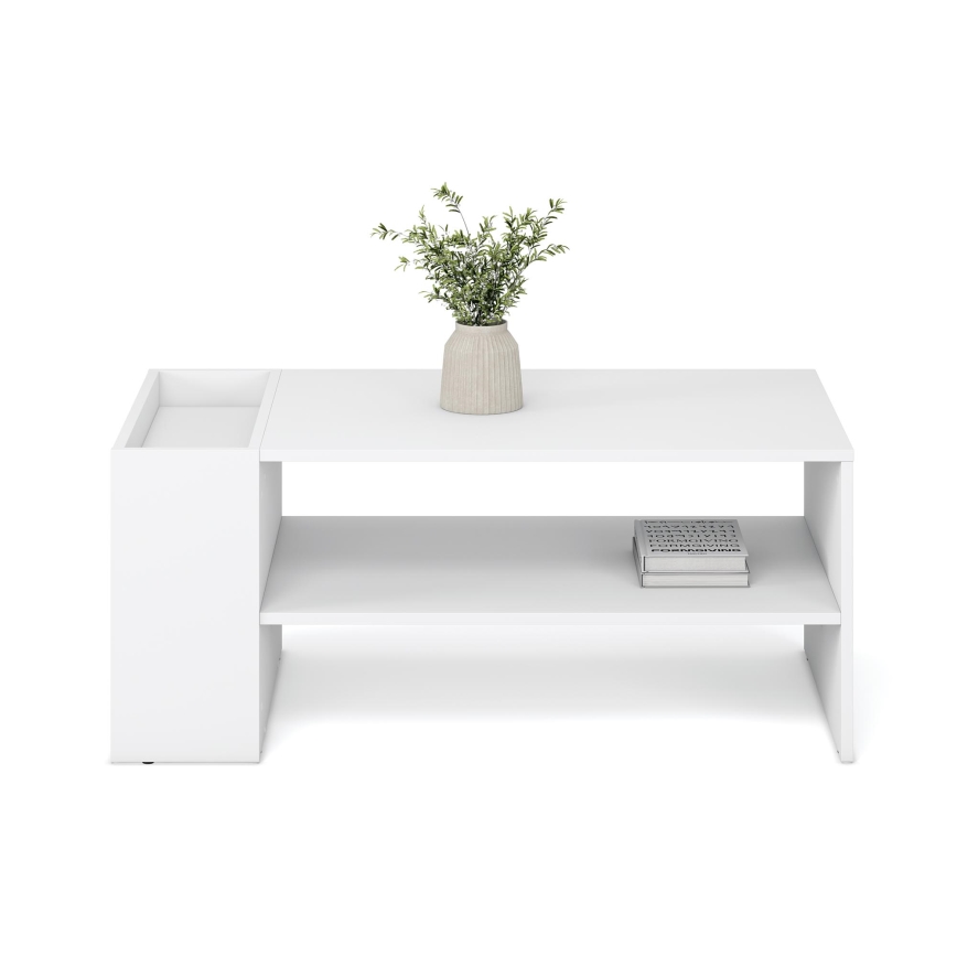 Table basse BELA 100 x 42 cm blanche