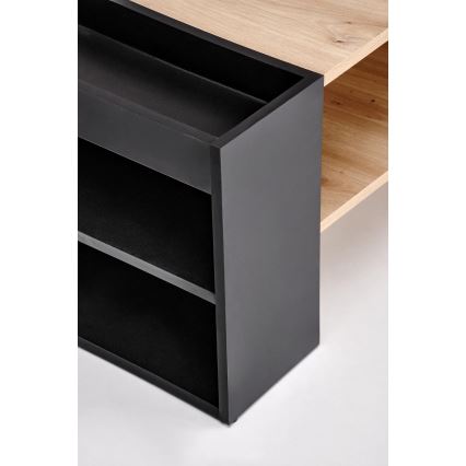 Table basse BELA 100x42 cm chêne artisan/anthracite